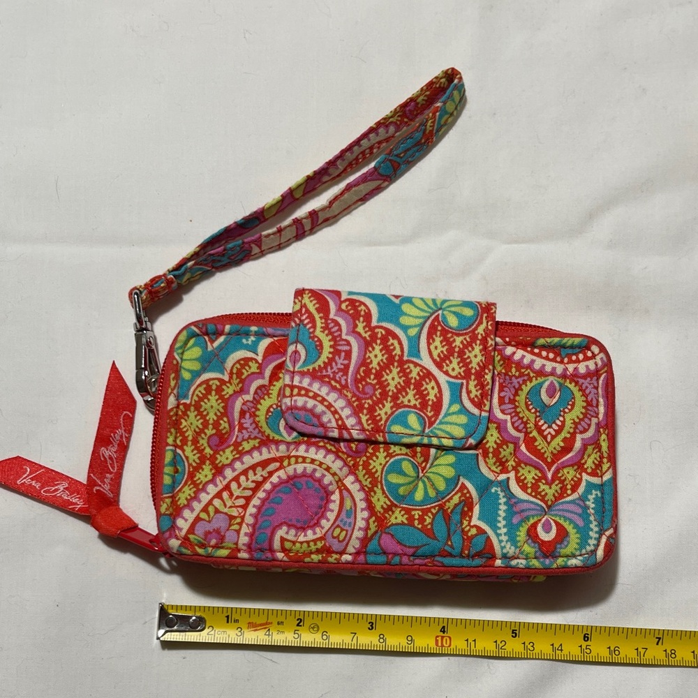 Vera Bradley Vibrant Paisley Wristlet